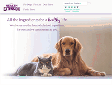 Tablet Screenshot of healthextension.com